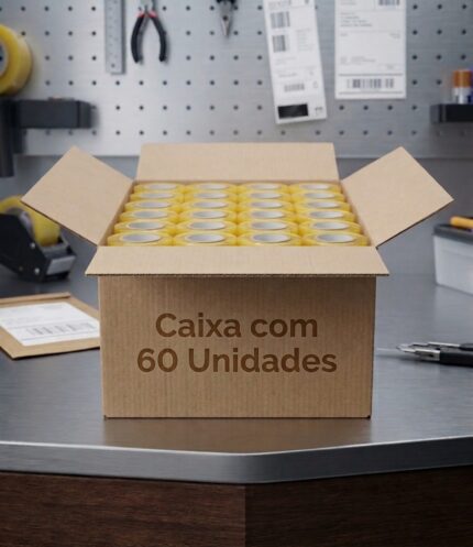 Kit 60 Fitas Transparentes 300 Metros